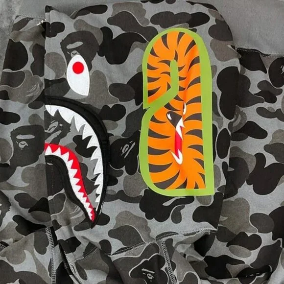 Black bape hoodie large new - Picture 6 of 9